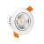 Suspensions Spot plafond LED 3W à encastrer coloris Inox ZEN SL65 075 LUISINA