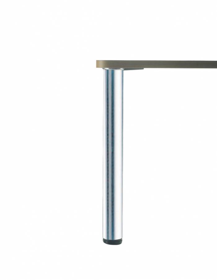 Lot de 10 pieds de table ronds en acier aspect inox H 820 mm - Ø60 mm ZDN1PR608 057