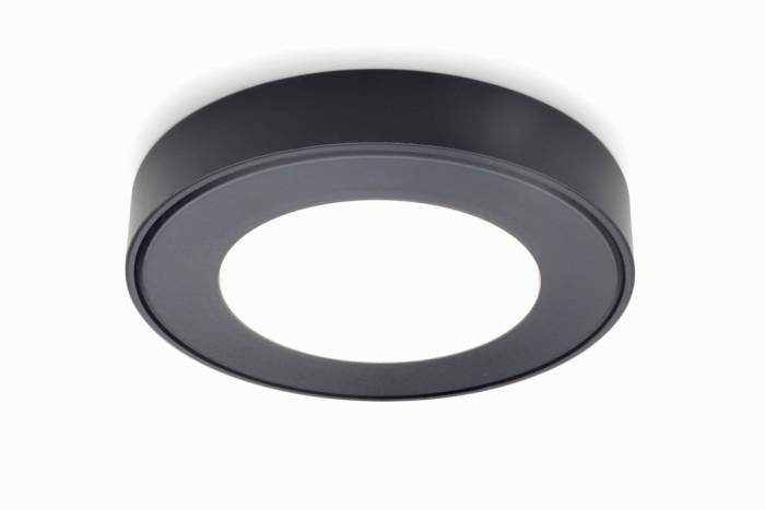 Kit Smooth - 3 spots à poser coloris Noir + câblage + convertisseur ZE1073009