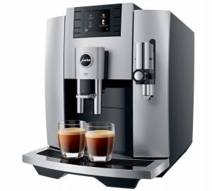 Machine à café automatique Machine à café à grain JURA E8 Moonlight Silver - 15336 (Garantie 5 ans offerte)