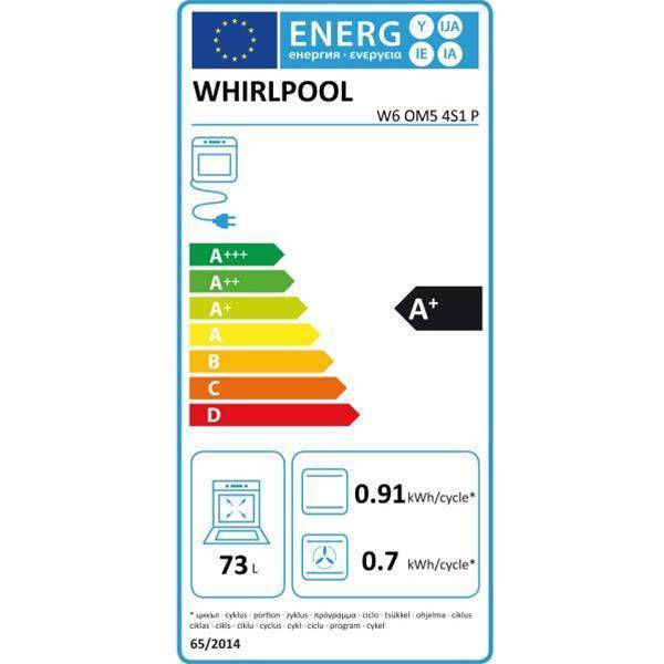 Four encastrable nettoyage pyrolyse WHIRLPOOL - W6OM54S1P
