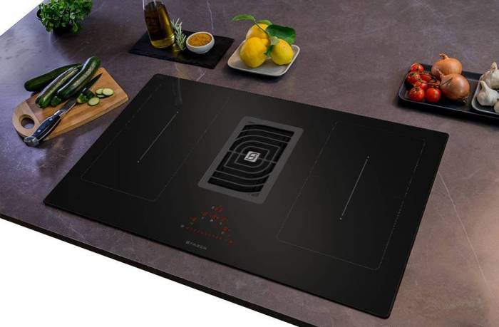 Plaque de cuisson Induction Table de cuisson aspirante à induction  FABER Galileo Smart 830 Noir 5682749