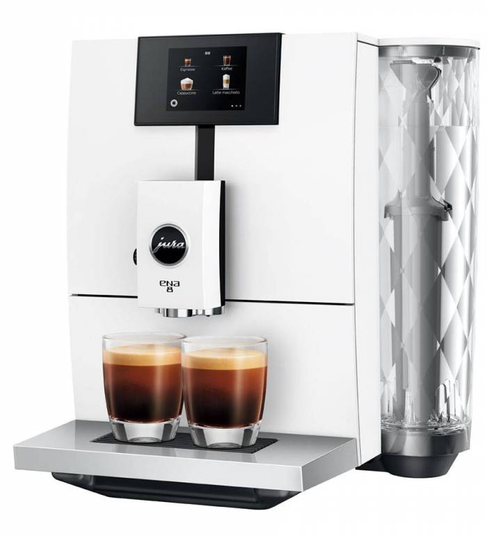 Machine à café automatique Machine à café à grain JURA ENA 8 Touch Full Nordic White EC - 15491 (Garantie 5 ans offerte)