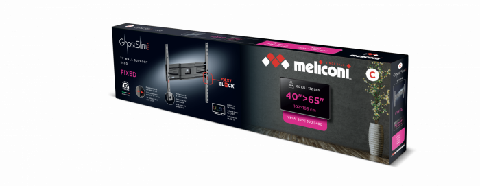 Support mural fixe MELICONI GS S400 PLUS FB - 480914